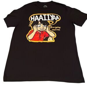 EUC Uncle Roger Black “Hai-ya” Short Sleeve Tee - Size Large